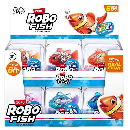 FIGURA PEZ ROBOFISH, NADA EN DIFERENTES DIRECCIONES Y CAMBIA DE COLOR 7X7X7CM - MODELOS SURTIDOS image 2