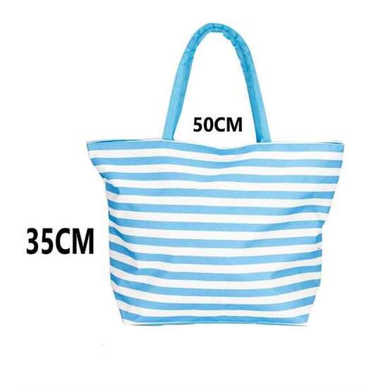 BOLSO DE PLAYA  OXFORD POLYESTER  50X16X35CM - MODELOS SURTIDOS image 1