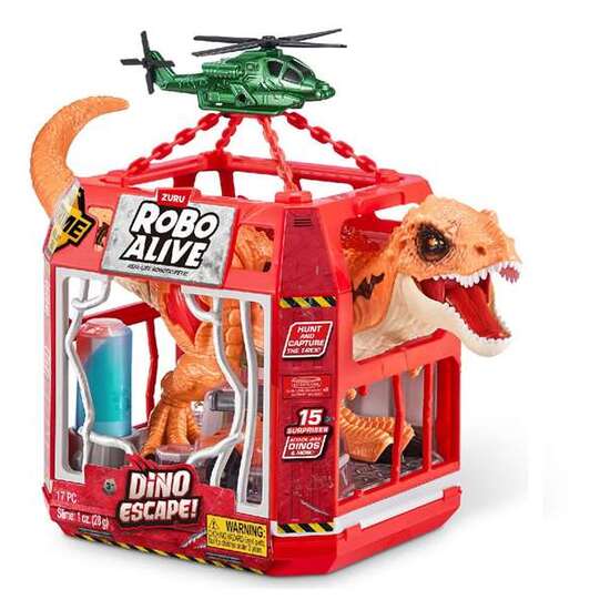 DINOSAURIO ROBO ALIVE DINO ESCAPE LUCES Y SONIDOS PLAYSET DE JAULA CON SLIME Y ACCESORIOS 30 X 40 CM image 2