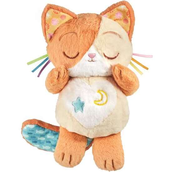 PELUCHE GATITO FELICES SUEÑOS CON LUCES Y SONIDOS ¡VIENTRE, CABEZA Y HOCICO CON MOVIMIENTO! image 1
