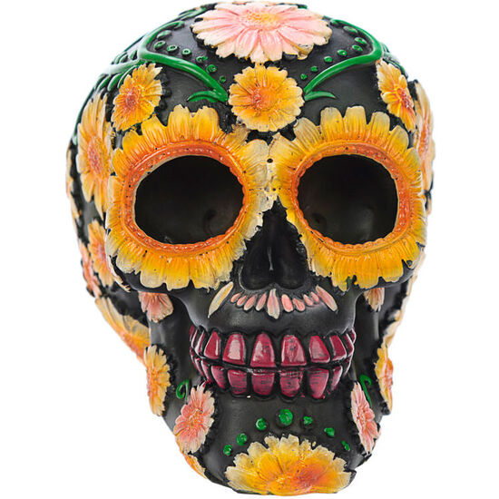 FIGURA CALAVERA DÍA DE LOS MUERTOS MARGARITAS 11CM image 0