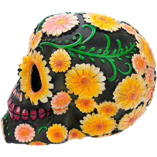 FIGURA CALAVERA DÍA DE LOS MUERTOS MARGARITAS 11CM image 2