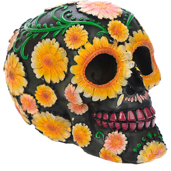 FIGURA CALAVERA DÍA DE LOS MUERTOS MARGARITAS 11CM image 3
