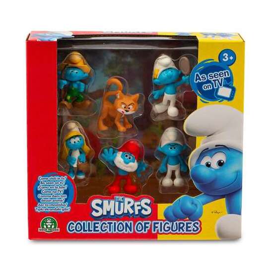 FIGURA PITUFOS PACK CON 6 FIGURAS 5 CM. - MODELOS SURTIDOS image 0