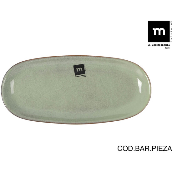 FUENTE OVAL  25X12X2,2CM MACARELLA GREEN MD image 0