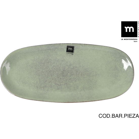 FUENTE OVAL  33X14,8X2,7CM MACARELLA GREEN MD image 0