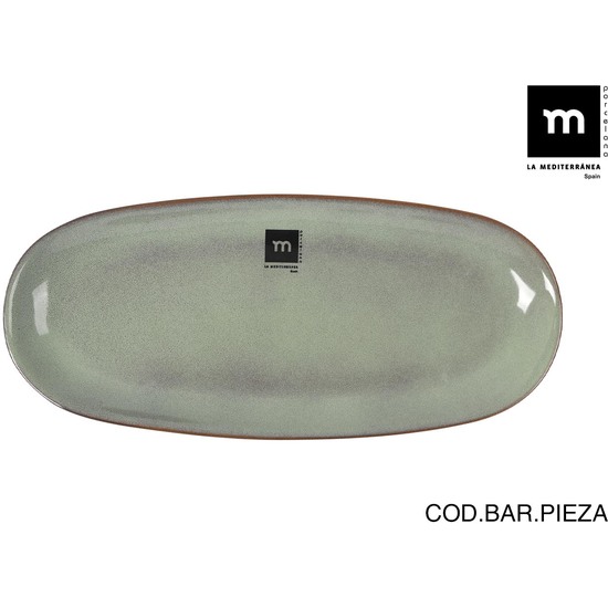 FUENTE OVAL  29X13,5X2,4CM MACARELLA GREEN MD image 0