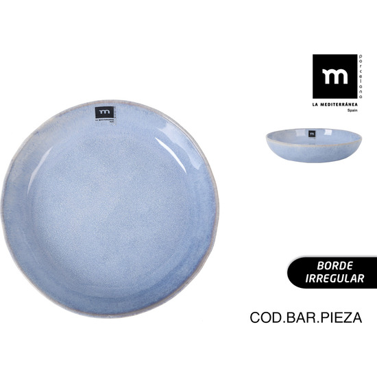 PLATO HONDO 900ML 21X4CM MACARELLA BLUE MD image 0