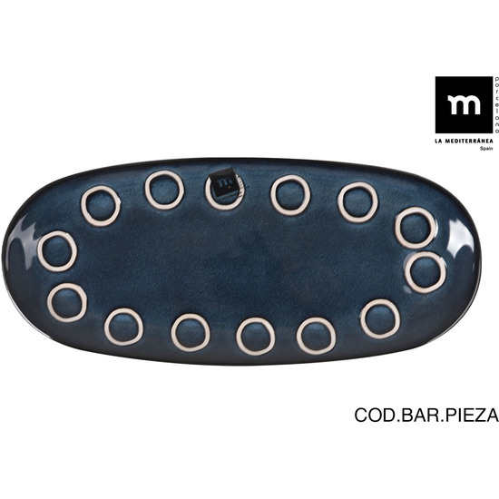 FUENTE OVAL  29X13,5X2,4CM MACARELLA BLUE MD image 0