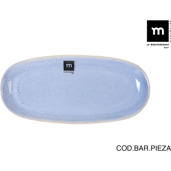 FUENTE OVAL  25X12X2,2CM MACARELLA BLUE MD image 0