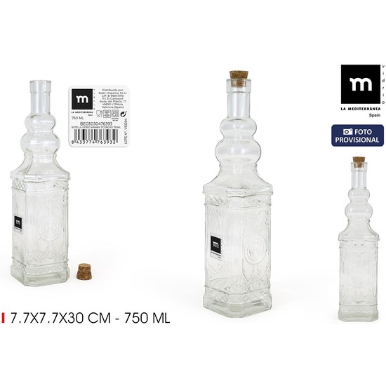 BOTELLA VIDRIO HIMARK T/CORCHO750ML LA MED image 0