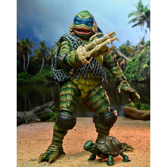 FIGURA LEONARDO AS THE CREATURE TORTUGAS NINJA UNIVERSAL MOSNTERS 18CM image 0