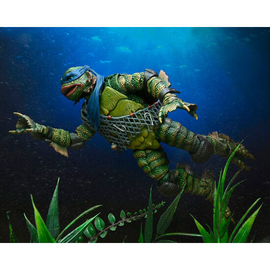 FIGURA LEONARDO AS THE CREATURE TORTUGAS NINJA UNIVERSAL MOSNTERS 18CM image 1
