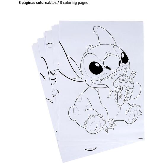 SET PAPELERÍA COLOREABLE STITCH image 2