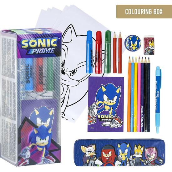 SET PAPELERÍA COLOREABLE SONIC PRIME image 0