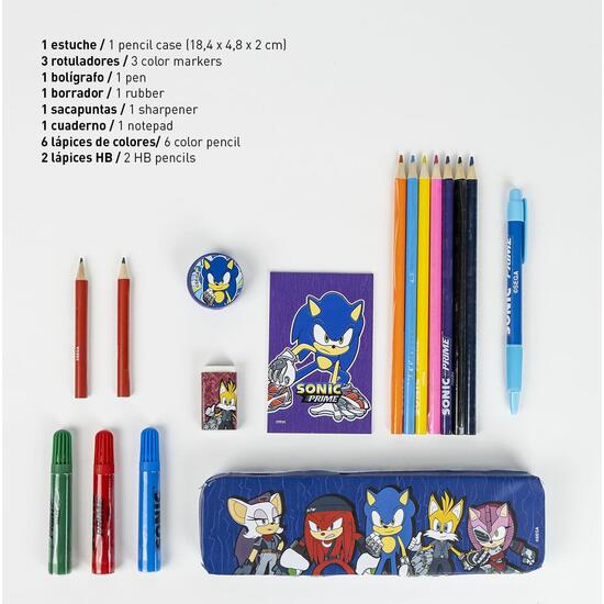 SET PAPELERÍA COLOREABLE SONIC PRIME image 1