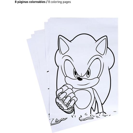 SET PAPELERÍA COLOREABLE SONIC PRIME image 2