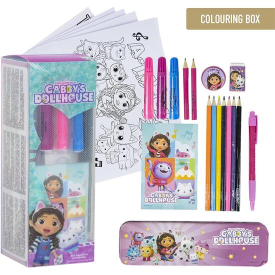 SET PAPELERÍA COLOREABLE GABBY´S DOLLHOUSE image 0