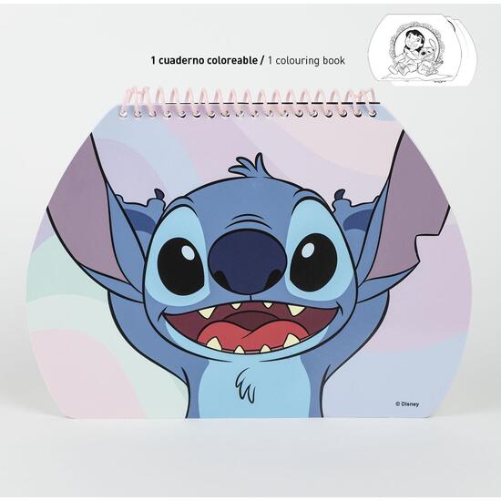 SET PAPELERÍA COLOREABLE MALETÍN STITCH image 3