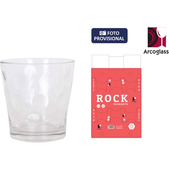 SET 6 VASOS 290CC ROCK DIAMANTS image 0