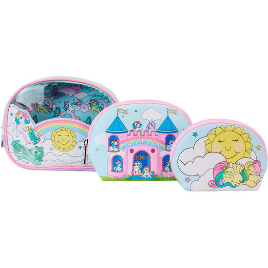 SET 3 NECESERES SKY SCENE MY LITTLE PONY LOUNGEFLY image 1
