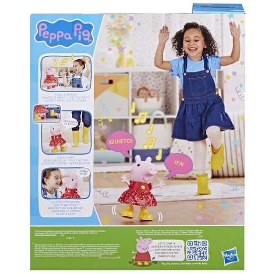 MUÑECA PEPPA PIG DIVERSIÓN EN LOS CHARCOS CON MAS DE 50 FRASES. 30 CM image 3