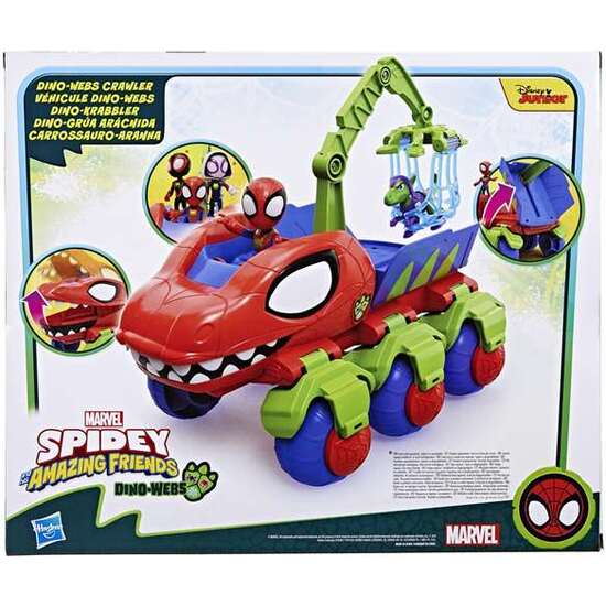 FIGURA SPIDEY DINO-WEBS GRÚA ARÁCNIDA 10,2X34,3X40,6 CM image 2