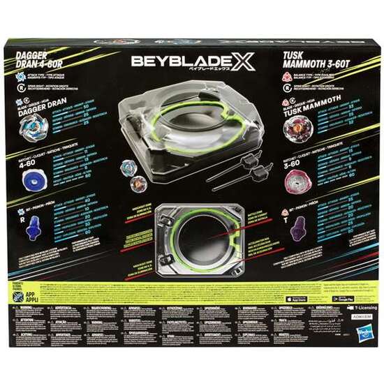 BEYBLADE X.SET DE BATALLA XTREME. INCLUYE 2 PEONZAS. image 1