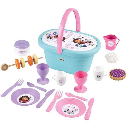 CESTA DE PICNIC LA CASA DE MUÑECAS DE GABBY. INCLUYE 23 ACCESORIOS. image 2