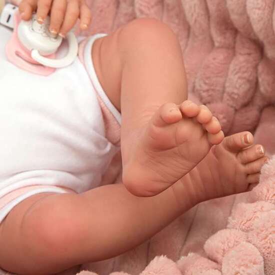 MUÑECA REBORN LOLA 40 CM CON CUERPO BLANDO Y CAPAZO (MUÑECO CON PESO) image 1
