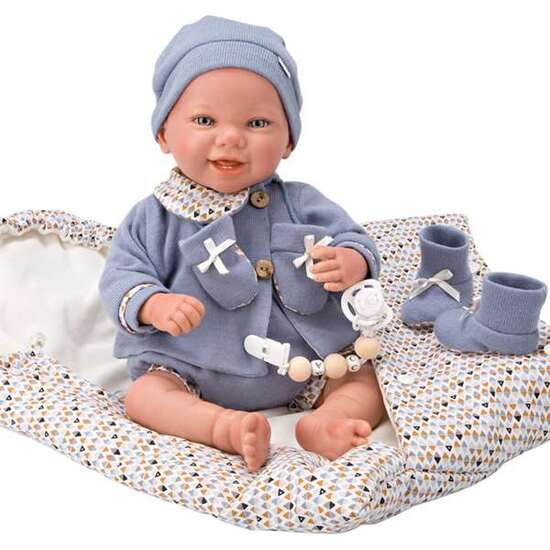 MUÑECA REBORN ARIAS 45 CM DANIEL C/SACO DE DORMIR image 1