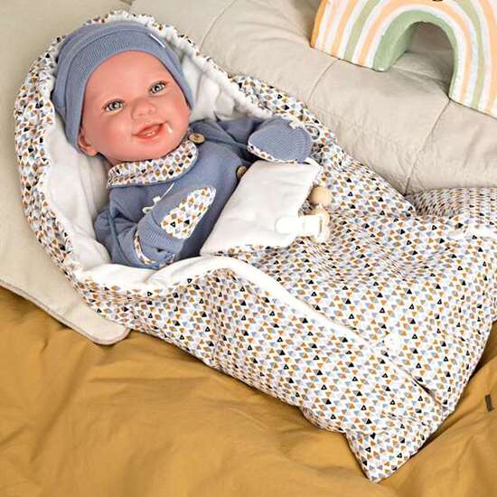 MUÑECA REBORN ARIAS 45 CM DANIEL C/SACO DE DORMIR image 3