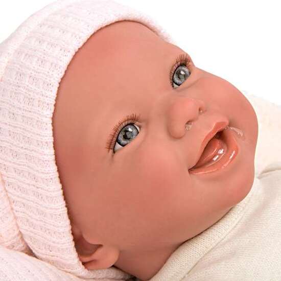 MUÑECA REBORN ARIAS 45 CM VIVIANE C/MANTA Y PELUCHE image 5