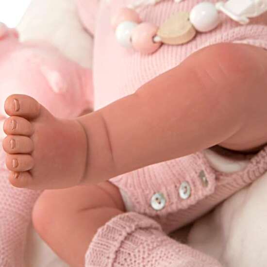 MUÑECA REBORN ARIAS 45 CM ANAIS C/MANTA Y PELUCHE image 3