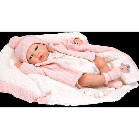 MUÑECA REBORN ARIAS 40 CM MARTA ROSA C/MANTA image 2