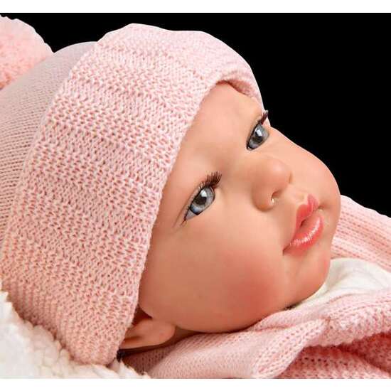 MUÑECA REBORN ARIAS 40 CM MARTA ROSA C/MANTA image 5
