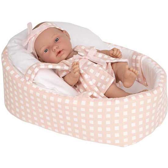 MUÑECA ELEGANCE PILLINES 26 CM CON CUERPO DE VINILO Y CAPAZO image 0