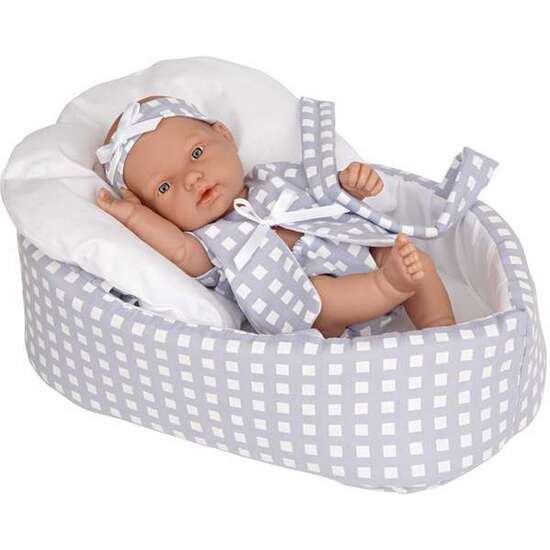 MUÑECA ELEGANCE 26 CM PILLINES AZUL C/CAPAZO C/BOLSA image 0