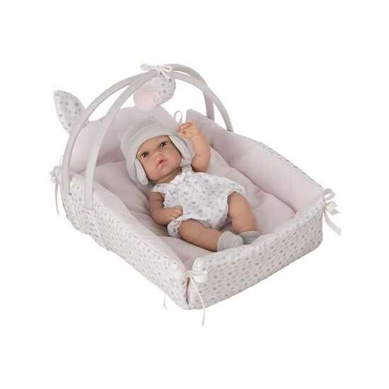 MUÑECA ELEGANCE 33 CM NATAL C/CUNITA ( MEDIDA CUNA: 26X37X24 CM) image 0