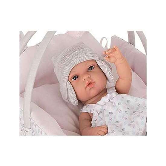 MUÑECA ELEGANCE 33 CM NATAL C/CUNITA ( MEDIDA CUNA: 26X37X24 CM) image 2