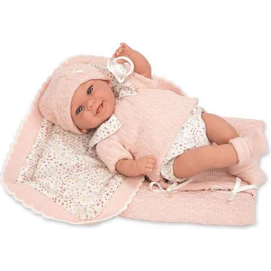 MUÑECA ELEGANCE 35 CM BABYTO ROSA C/MANTA (MUÑECO DE PESO) image 0