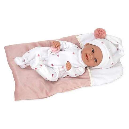 MUÑECA ELEGANCE 33 CM BABYTO ROSA C/MANTA (CUERPO VINYL, SEXO NIÑA) image 1