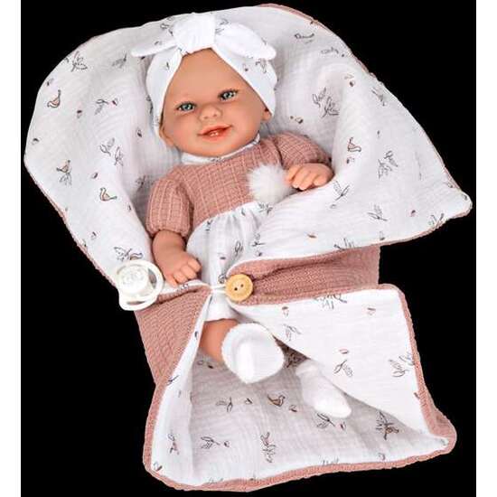 MUÑECA ELEGANCE 33 CM BABYTO ROSA C/SACO DE DORMIR (CUERPO VINYL, SEXO NIÑA) image 3
