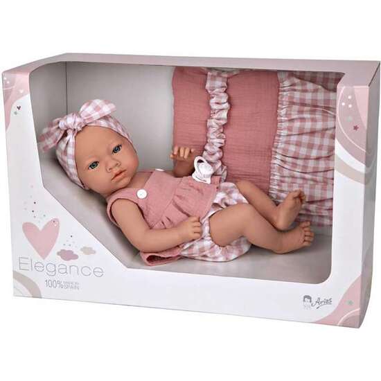 MUÑECA ELEGANCE 38 CM ARIA ROSA C/BOLSO (CUERPO VINYL, SEXO NIÑA) image 0