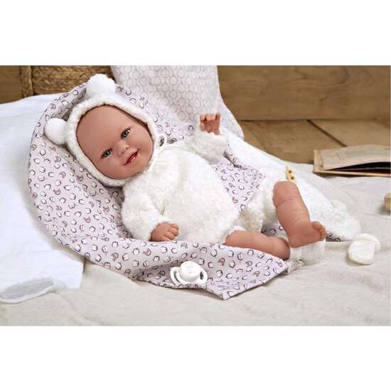 MUÑECA ELEGANCE 35 CM BABYTO BLANCO C/MANTA (MUÑECO DE PESO) image 2