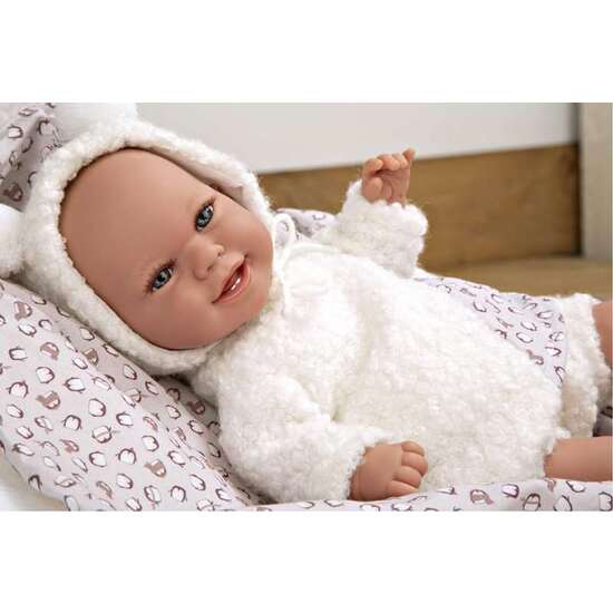 MUÑECA ELEGANCE 35 CM BABYTO BLANCO C/MANTA (MUÑECO DE PESO) image 3