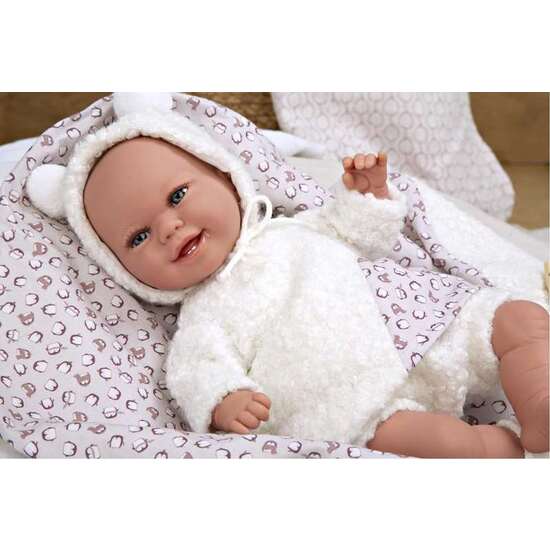 MUÑECA ELEGANCE 35 CM BABYTO BLANCO C/MANTA (MUÑECO DE PESO) image 4