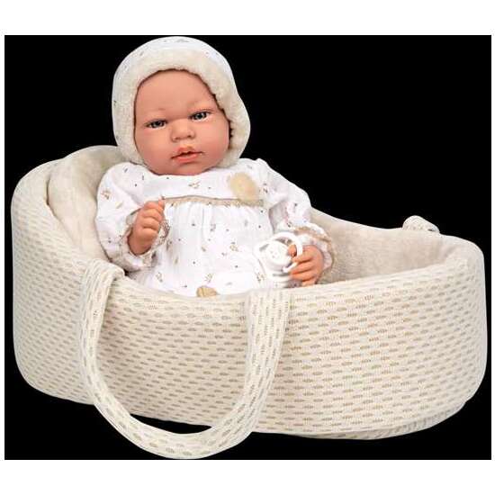MUÑECA ELEGANCE 40 CM ANDIE BEIGE C/CAPAZO C/MECANISMO LLORO TRY ME image 3