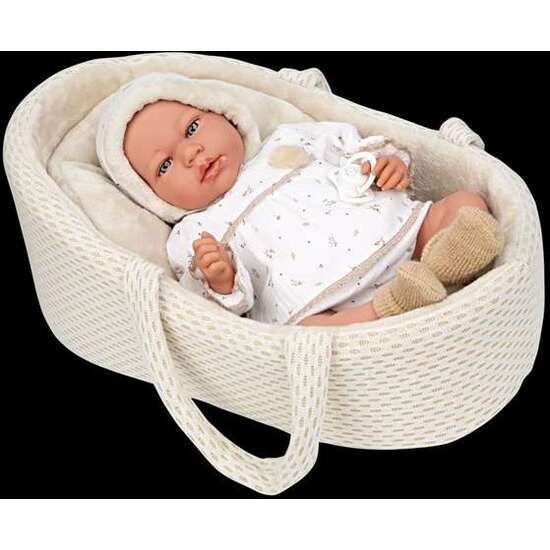 MUÑECA ELEGANCE 40 CM ANDIE BEIGE C/CAPAZO C/MECANISMO LLORO TRY ME image 4