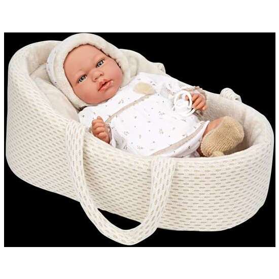 MUÑECA ELEGANCE 40 CM ANDIE BEIGE C/CAPAZO C/MECANISMO LLORO TRY ME image 5